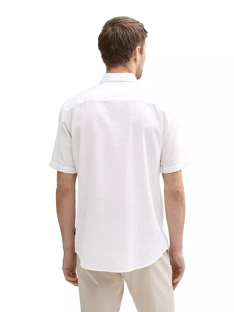 TOM TAILOR | Camisa Regular Fit | Blanco