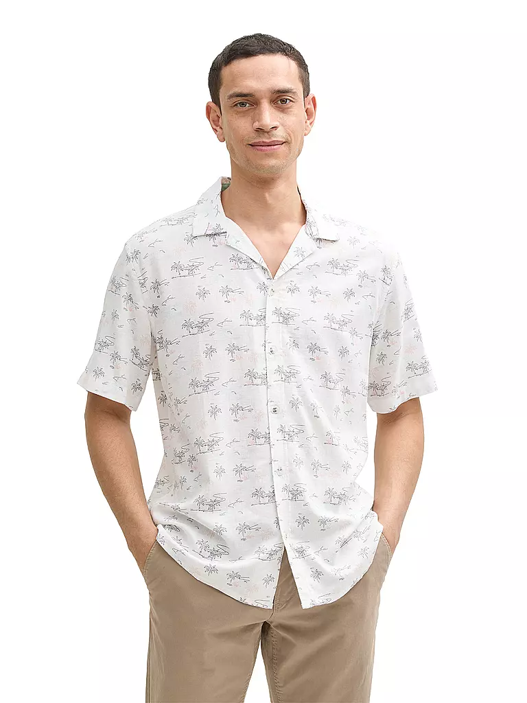 TOM TAILOR | Camisa Regular Fit | Blanco