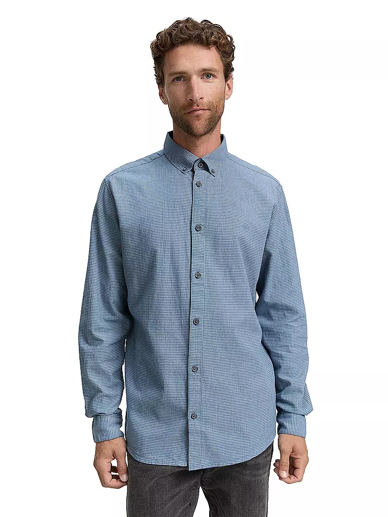 TOM TAILOR | Camisa Regular Fit | Azul