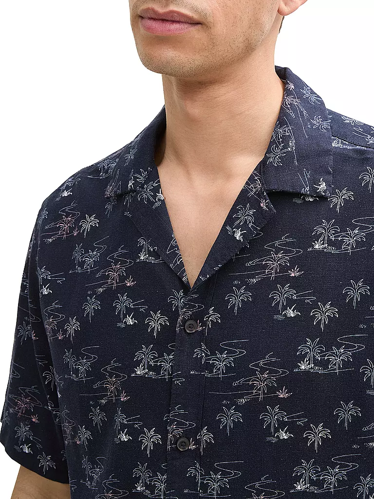TOM TAILOR | Camisa Regular Fit | Azul oscuro