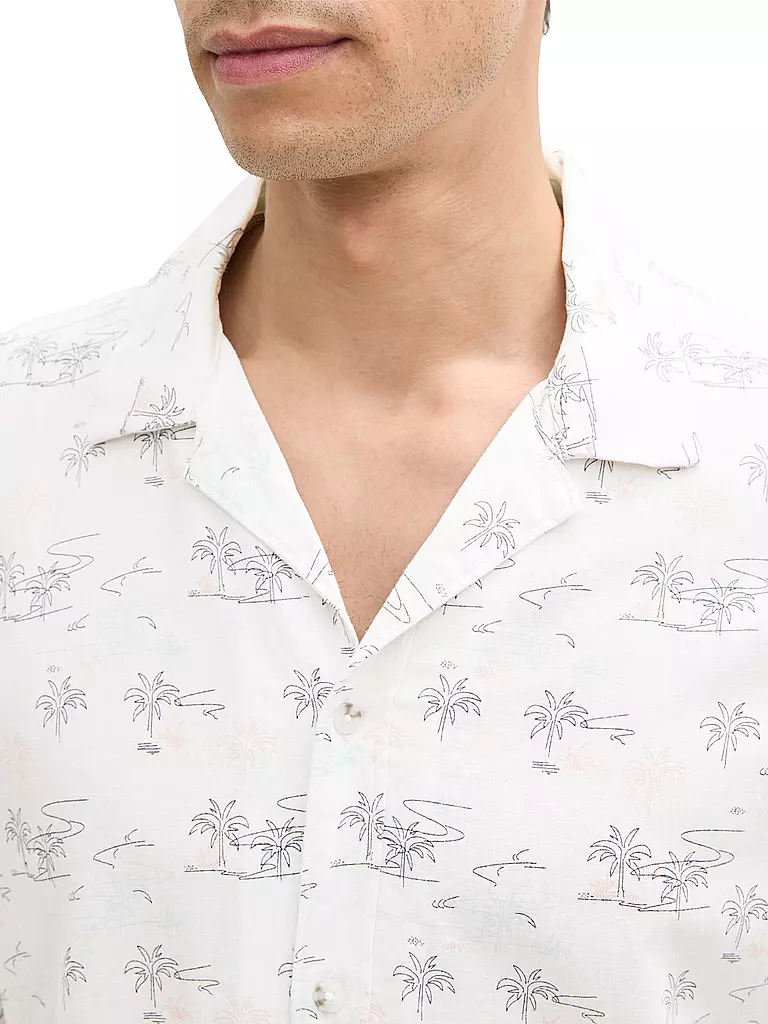 TOM TAILOR | Camisa Regular Fit | Blanco