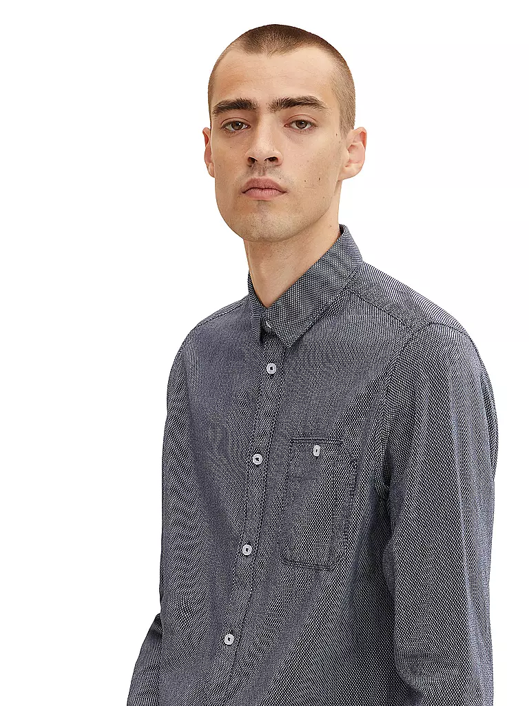 TOM TAILOR | Camisa | Azul oscuro