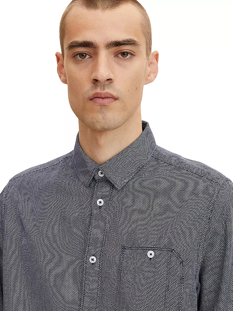 TOM TAILOR | Camisa | Azul oscuro