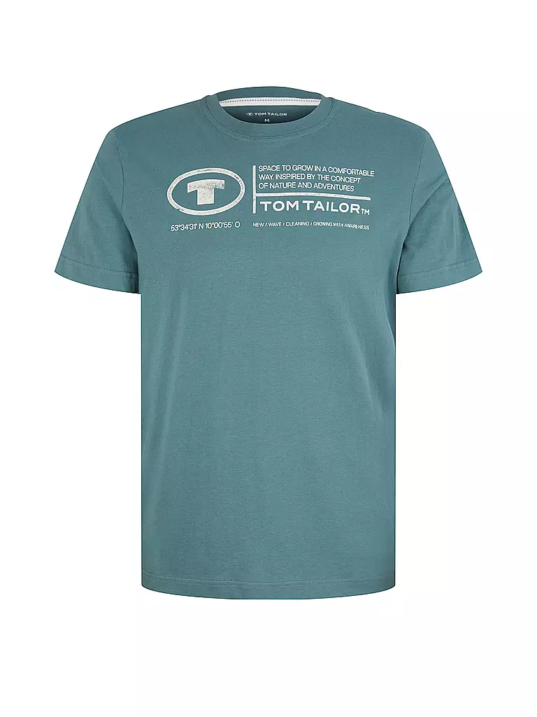 TOM TAILOR | Camiseta de corte regular | Petróleo