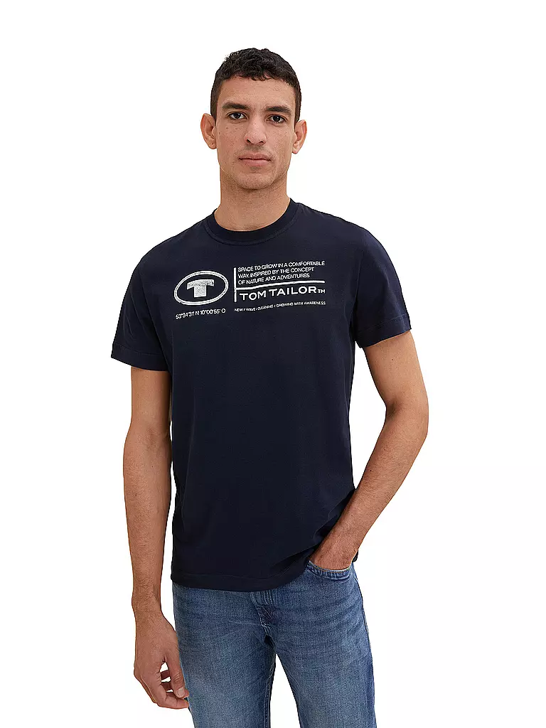 TOM TAILOR | Camiseta de corte regular | Azul