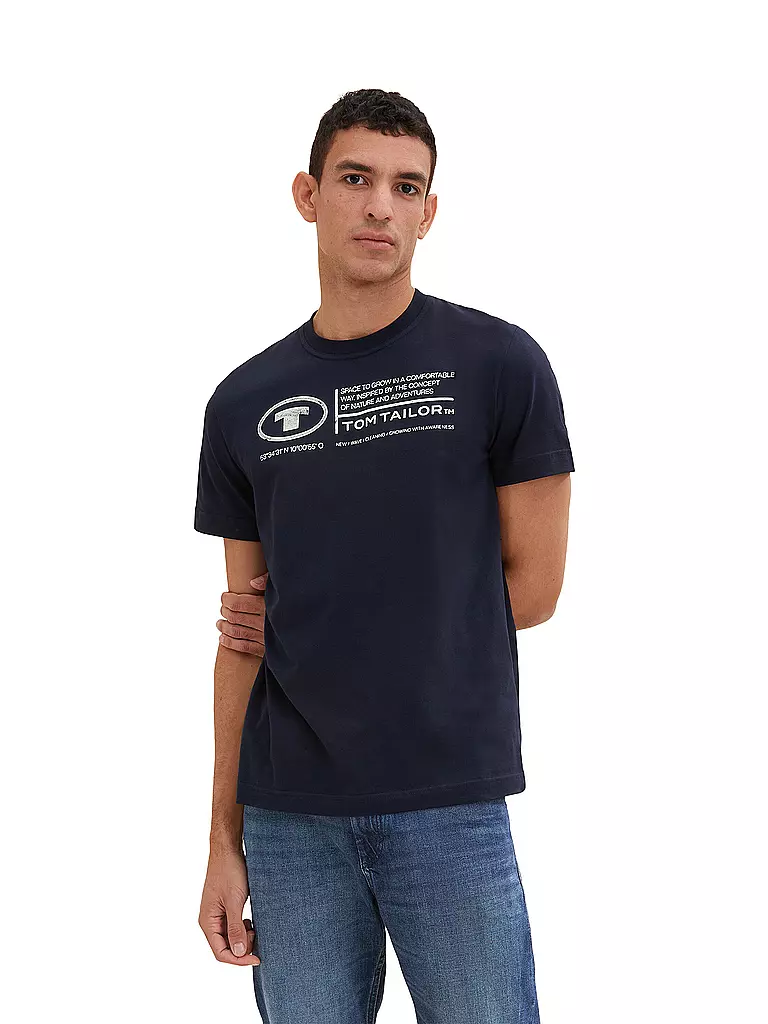 TOM TAILOR | Camiseta de corte regular | Azul