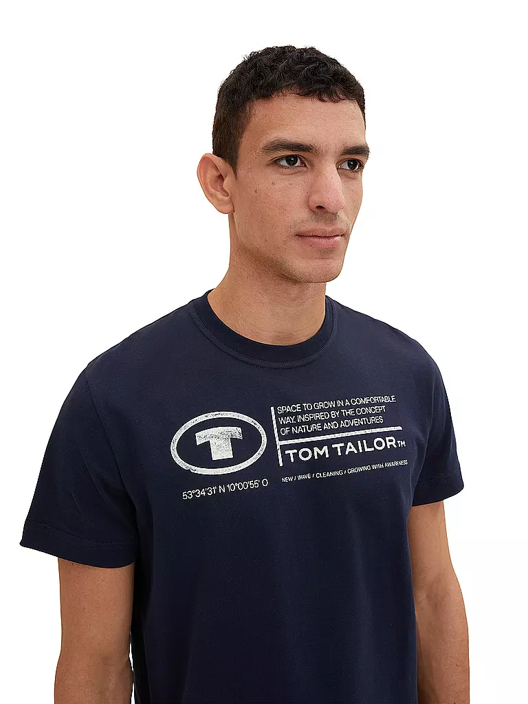 TOM TAILOR | Camiseta de corte regular | Azul