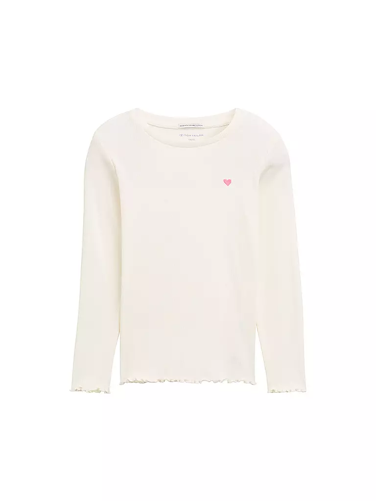 TOM TAILOR | Camiseta de manga larga para niña | Blanco
