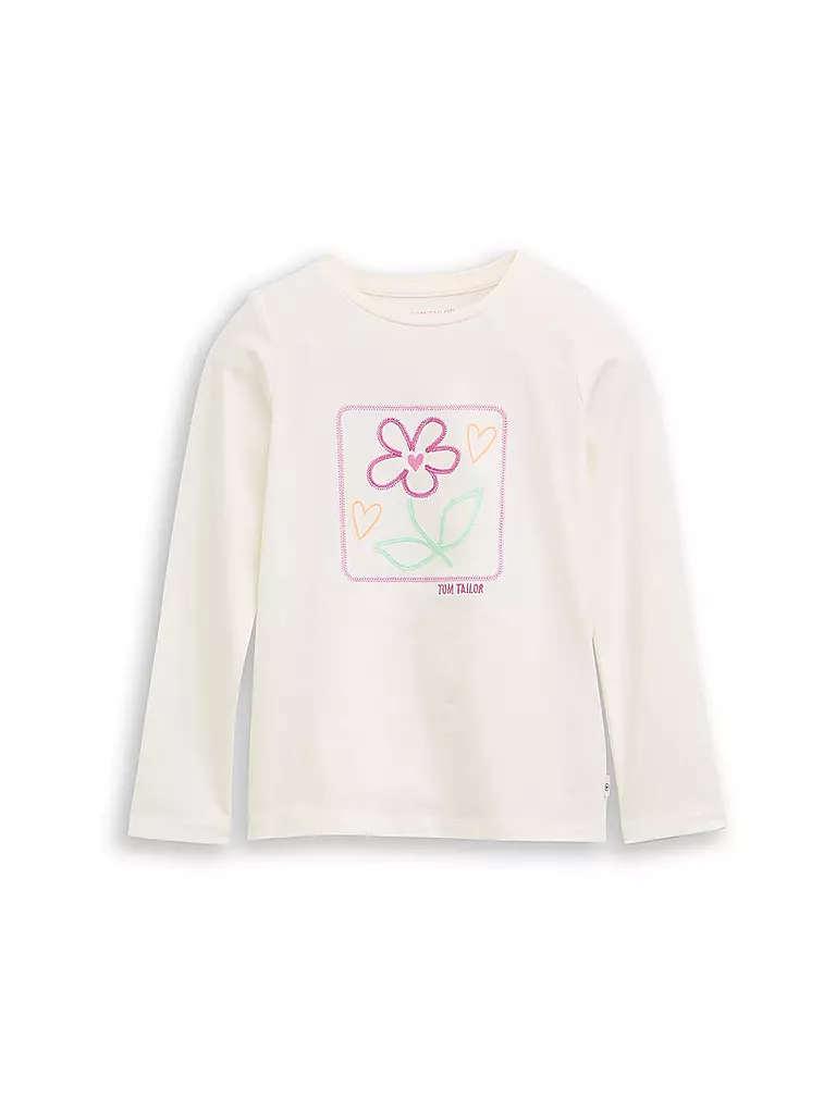 TOM TAILOR | Camiseta de manga larga para niña | Blanco