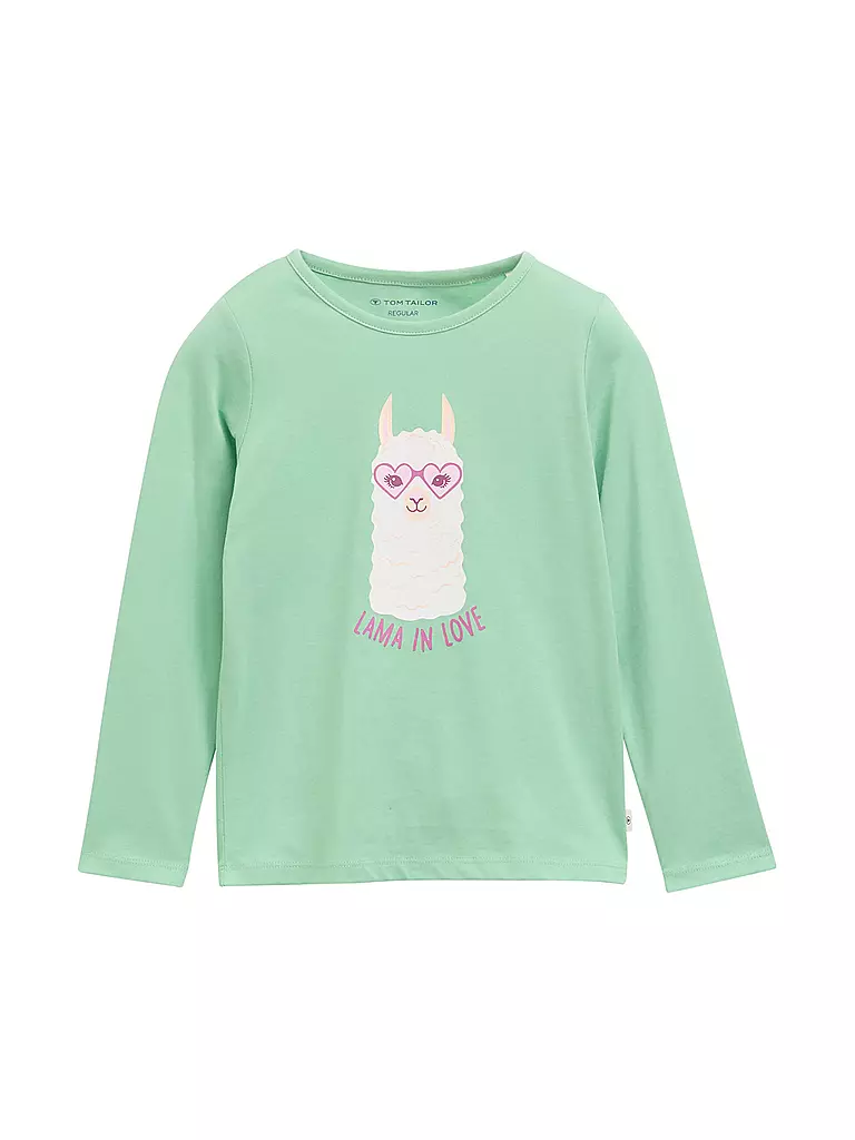 TOM TAILOR | Camiseta de manga larga para niña | Verde claro