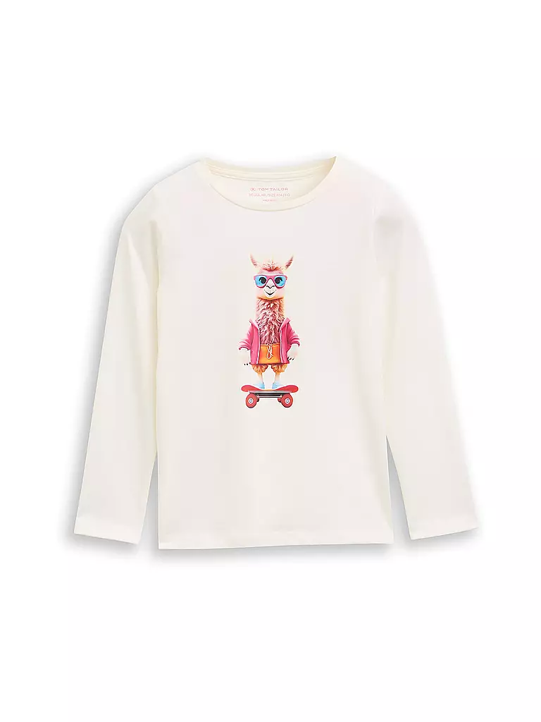 TOM TAILOR | Camiseta de manga larga para niña | Blanco