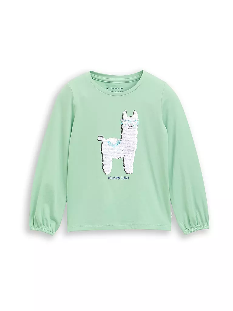 TOM TAILOR | Camiseta de manga larga para niña | Verde claro