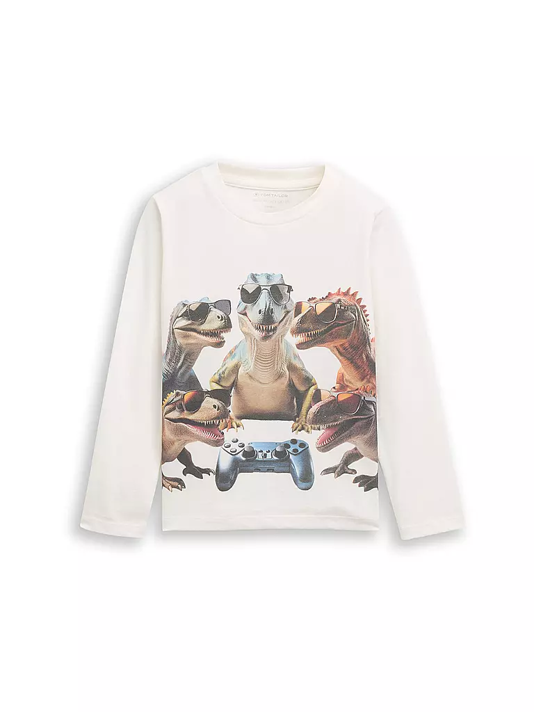 TOM TAILOR | Camiseta de manga larga para niño | Blanco