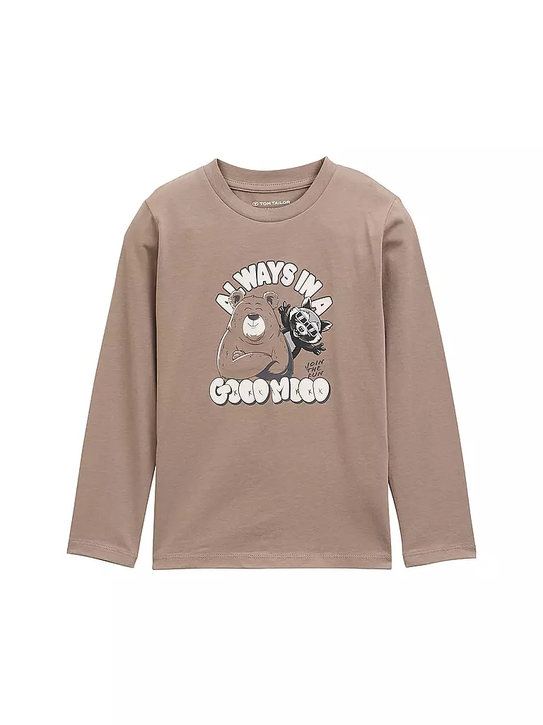 TOM TAILOR | Camiseta de manga larga para niño | beige