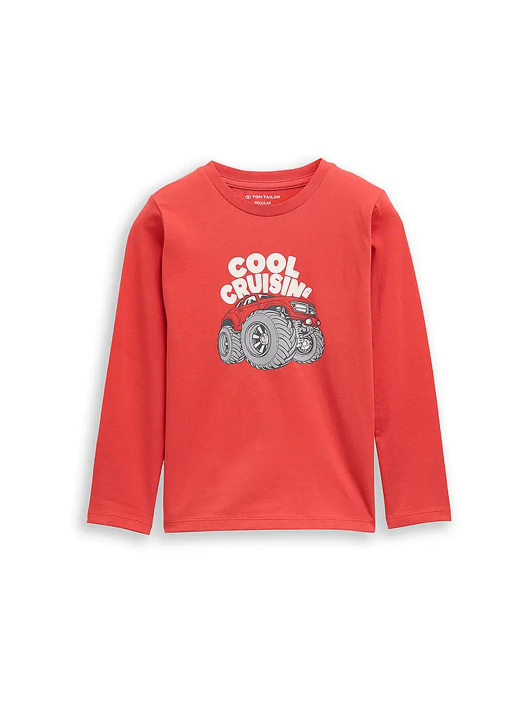 TOM TAILOR | Camiseta de manga larga para niño | orange