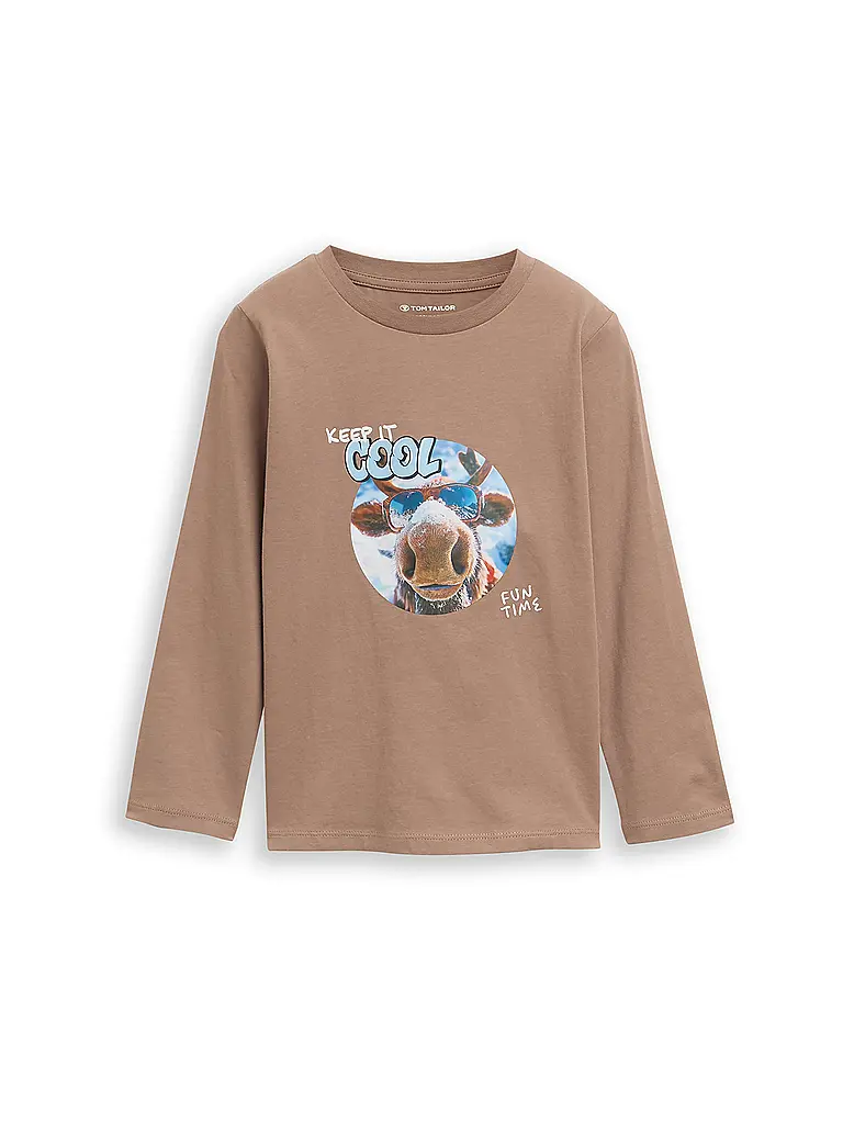 TOM TAILOR | Camiseta de manga larga para niño | Beige