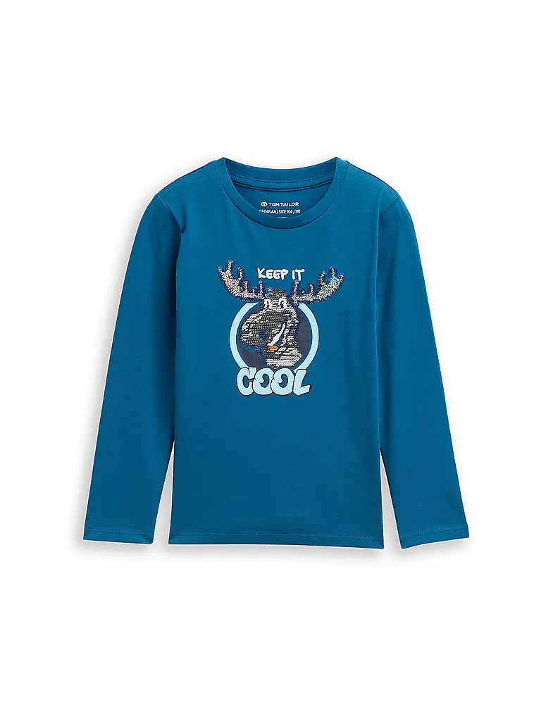 TOM TAILOR | Camiseta de manga larga para niño | Petróleo