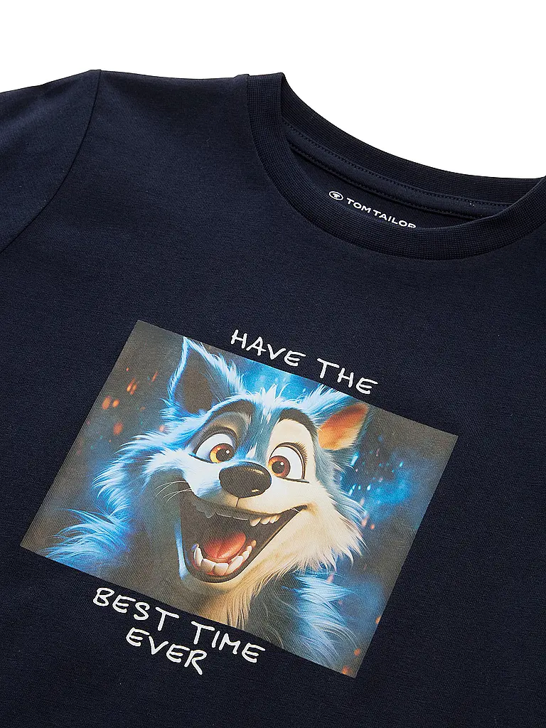 TOM TAILOR | Camiseta de manga larga para niño | Azul oscuro