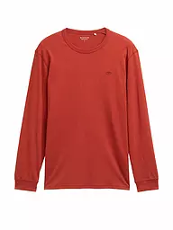 TOM TAILOR | Camiseta de manga larga | Rojo