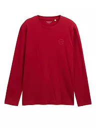 TOM TAILOR | Camiseta de manga larga | Rojo