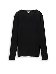 TOM TAILOR | Langarmshirt | Negro