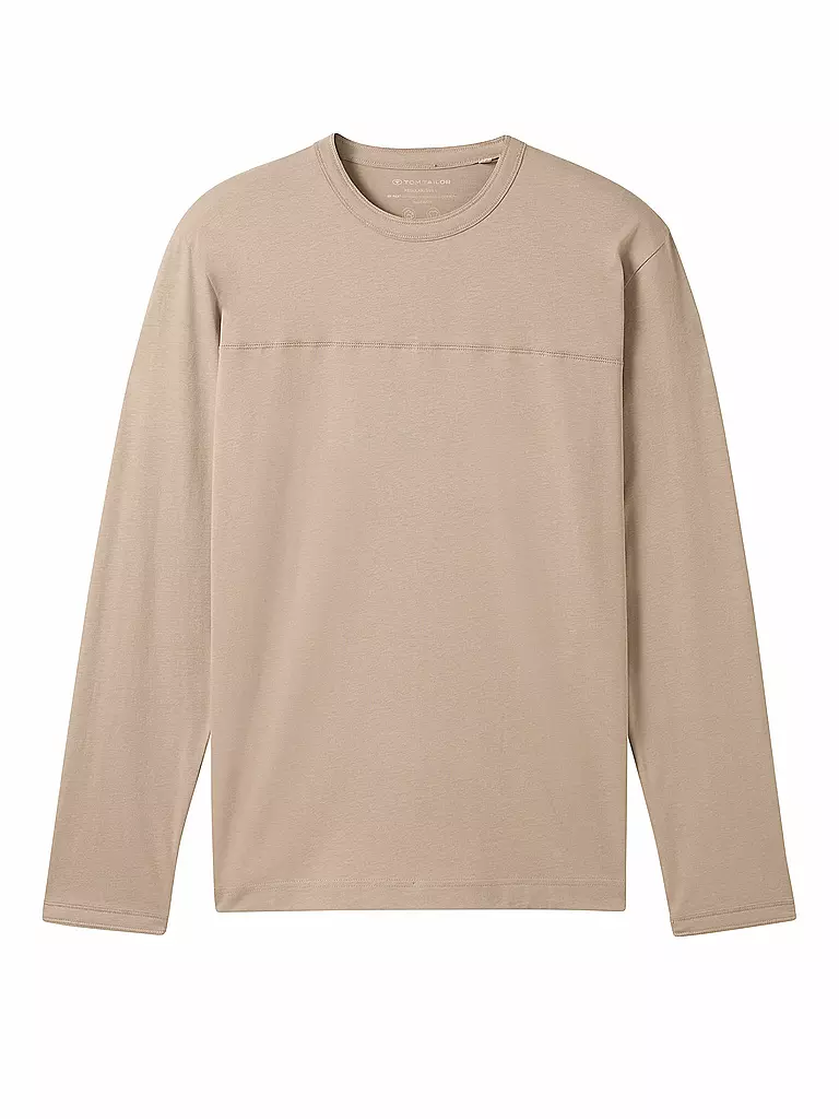 TOM TAILOR | Camiseta de manga larga | Marrón