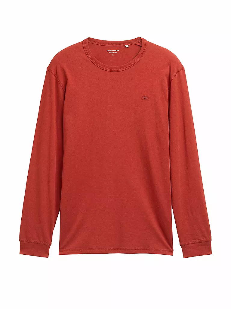TOM TAILOR | Camiseta de manga larga | Rojo