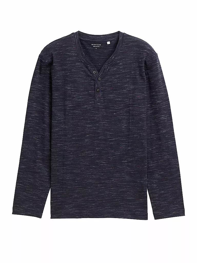TOM TAILOR | Camiseta de manga larga | Azul oscuro