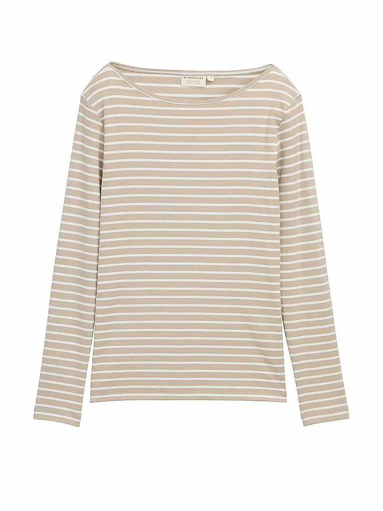 TOM TAILOR | Camiseta de manga larga | beige