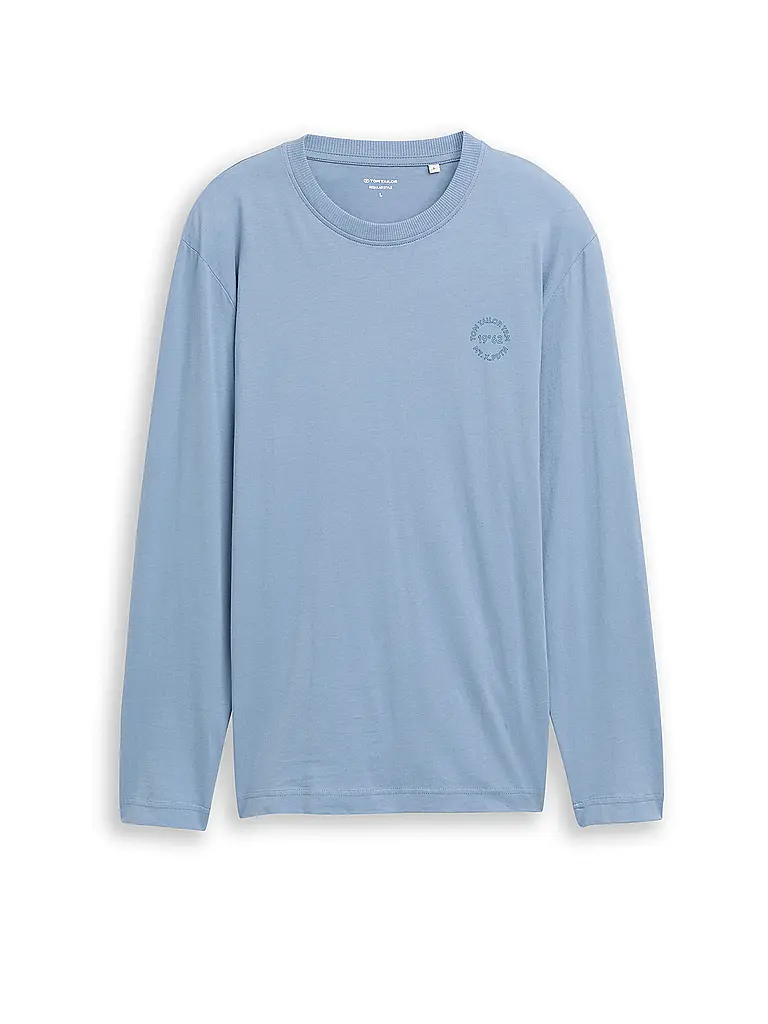TOM TAILOR | Camiseta de manga larga | Azul claro