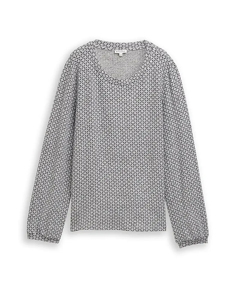 TOM TAILOR | Camiseta de manga larga | Gris
