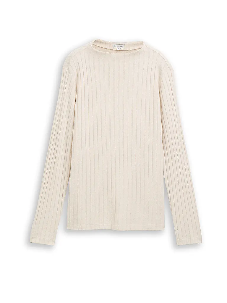 TOM TAILOR | Camiseta de manga larga | Beige