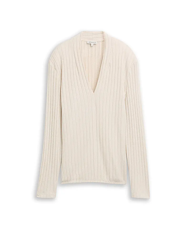 TOM TAILOR | Camiseta de manga larga | Beige