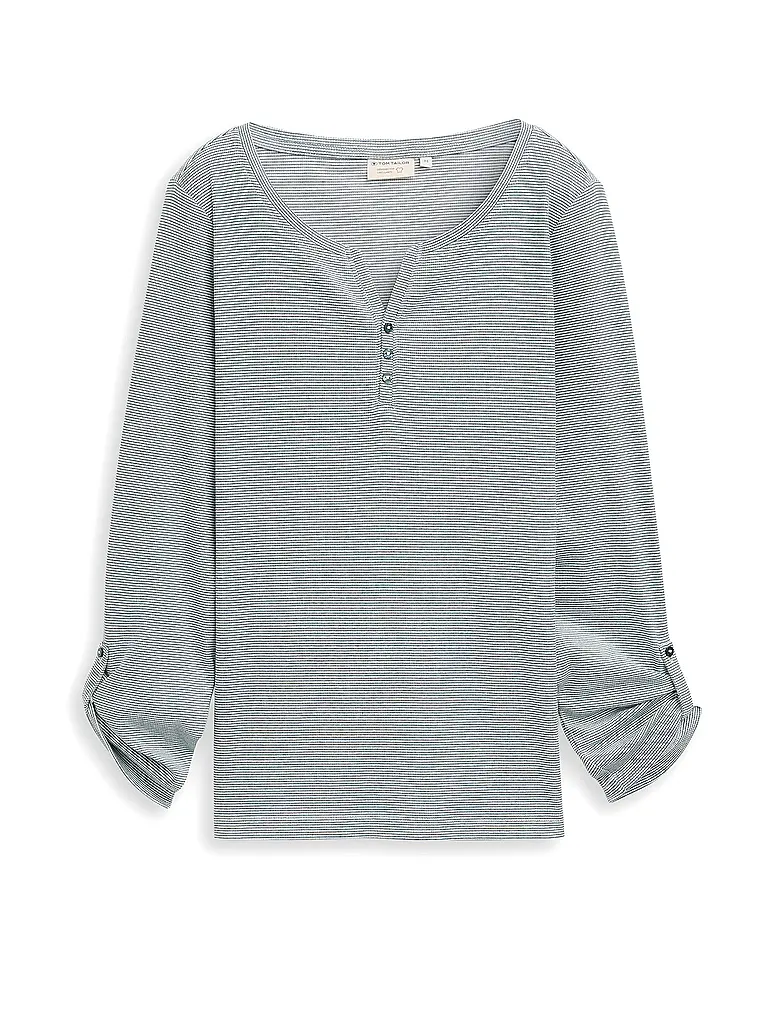 TOM TAILOR | Camiseta de manga larga | Verde