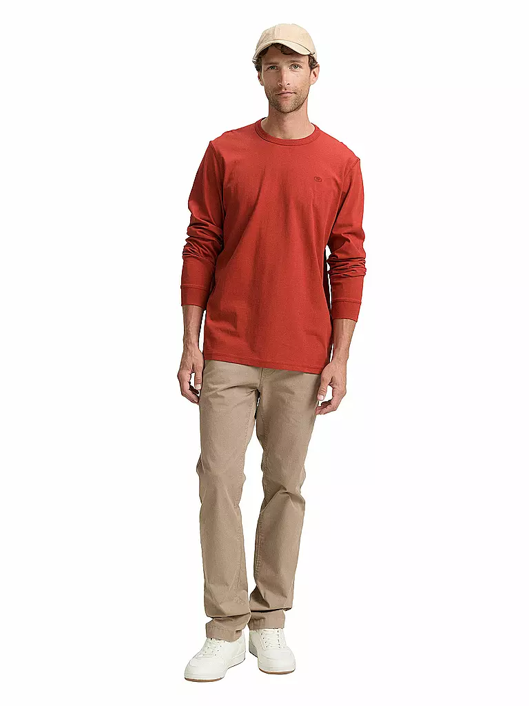 TOM TAILOR | Camiseta de manga larga | Rojo