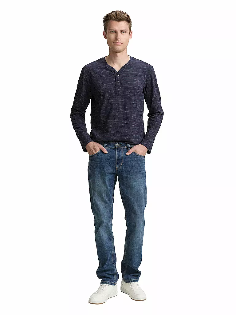 TOM TAILOR | Camiseta de manga larga | Azul oscuro
