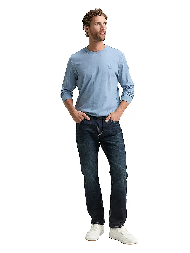 TOM TAILOR | Camiseta de manga larga | Azul claro