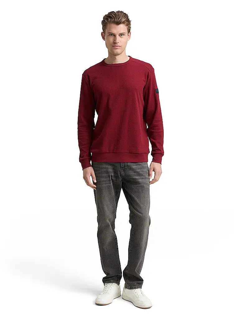 TOM TAILOR | Camiseta de manga larga | Rojo