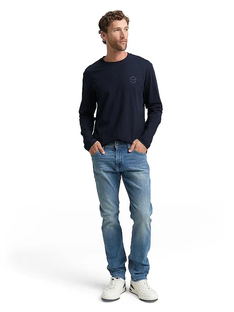TOM TAILOR | Camiseta de manga larga | Azul oscuro