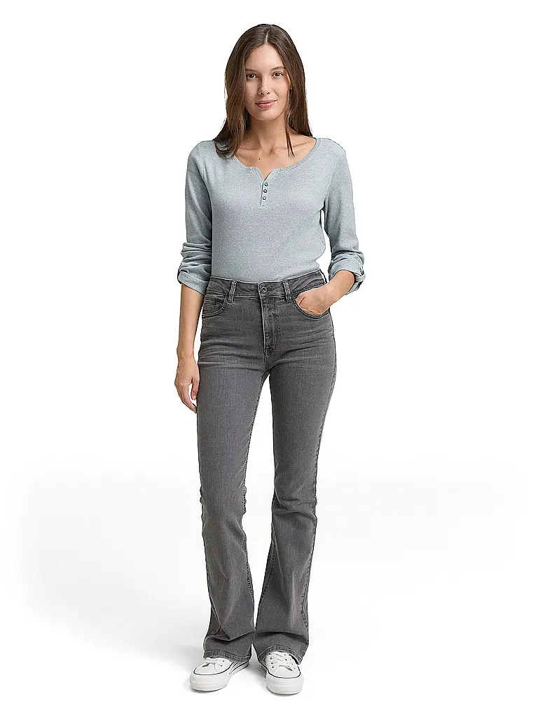 TOM TAILOR | Camiseta de manga larga | Verde