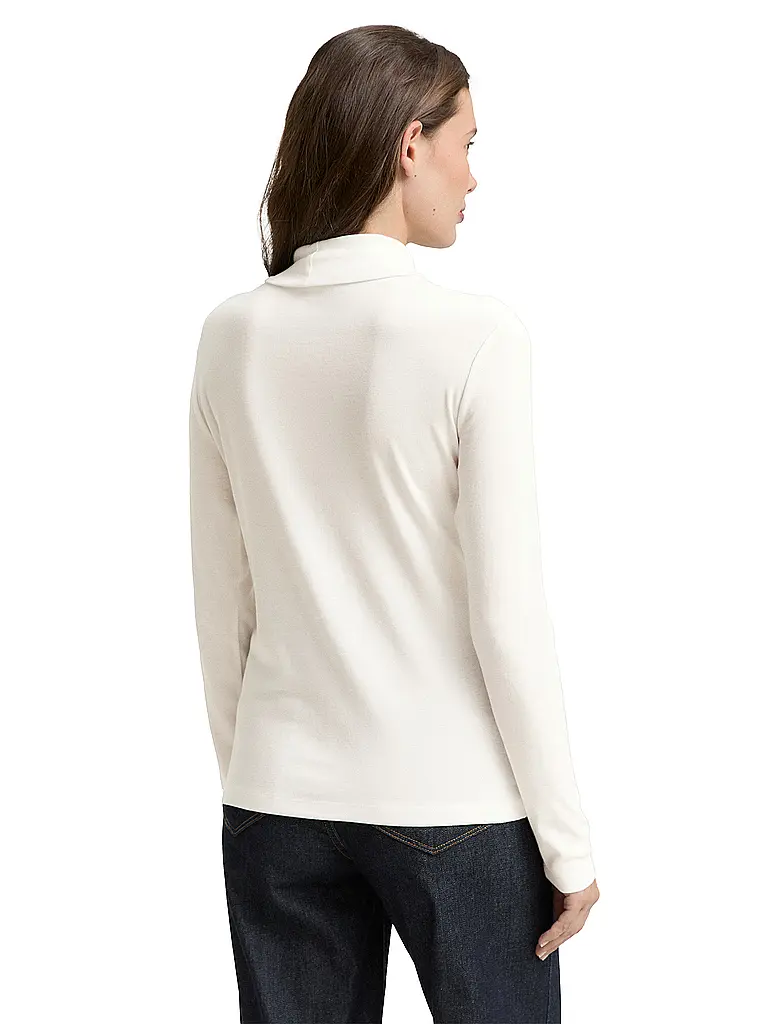 TOM TAILOR | Camiseta de manga larga | Blanco
