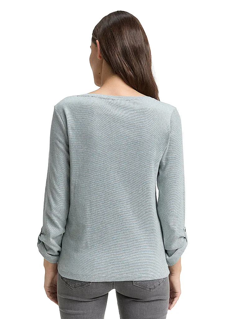 TOM TAILOR | Camiseta de manga larga | Verde