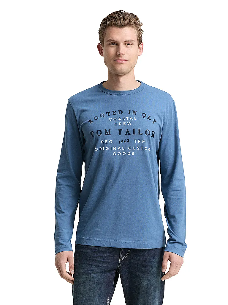 TOM TAILOR | Camiseta de manga larga | Azul