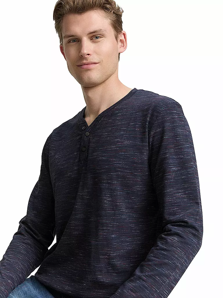 TOM TAILOR | Camiseta de manga larga | Azul oscuro