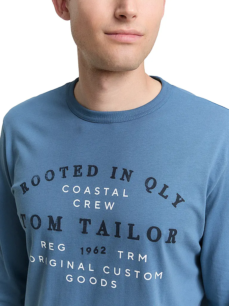 TOM TAILOR | Camiseta de manga larga | Azul