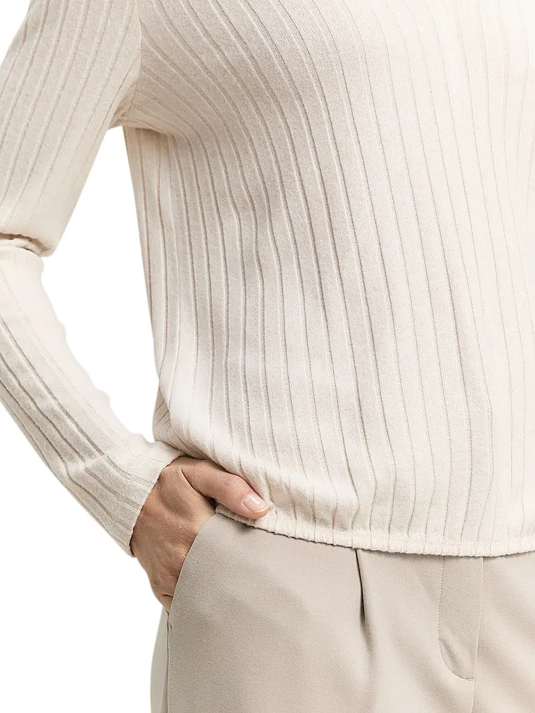 TOM TAILOR | Camiseta de manga larga | Beige