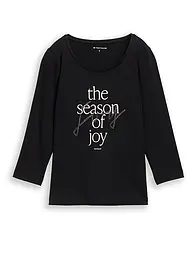 TOM TAILOR | Nombre del producto: Camiseta | Negro