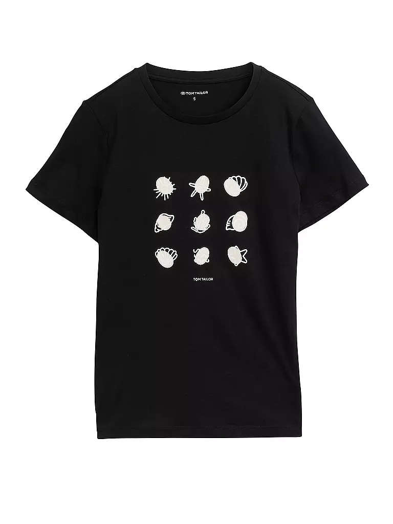 TOM TAILOR | Camiseta | Negro
