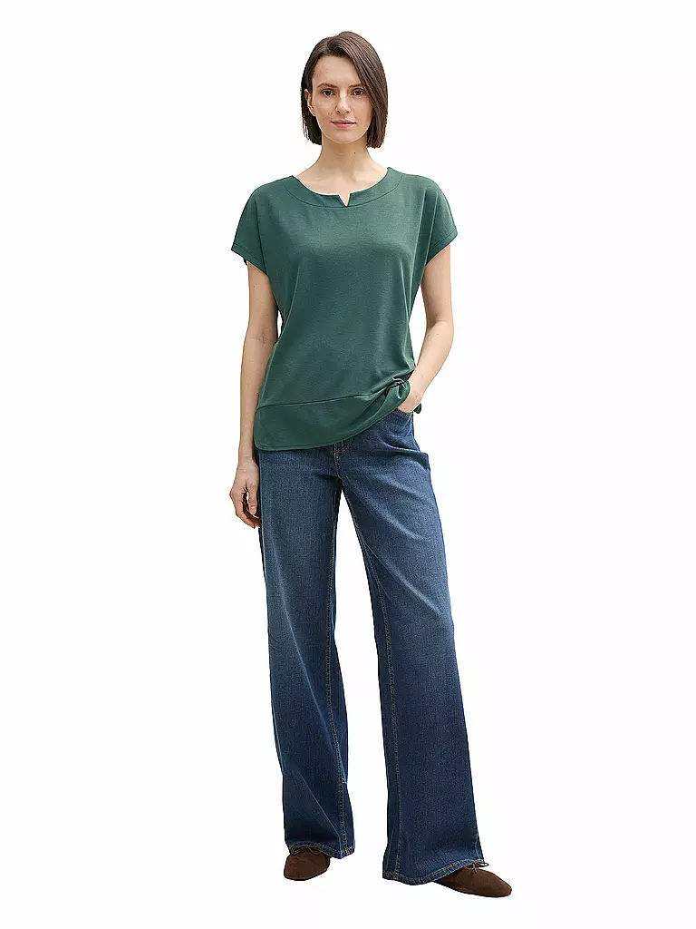 TOM TAILOR | Camiseta | Verde oscuro