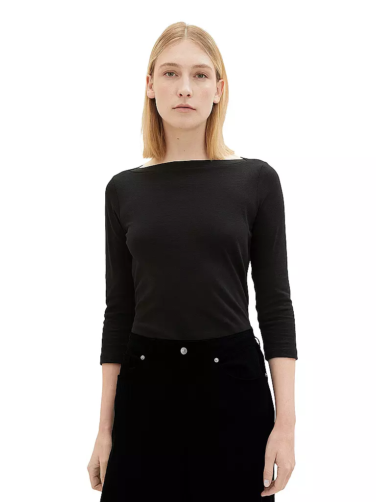 TOM TAILOR | Camiseta | Negro